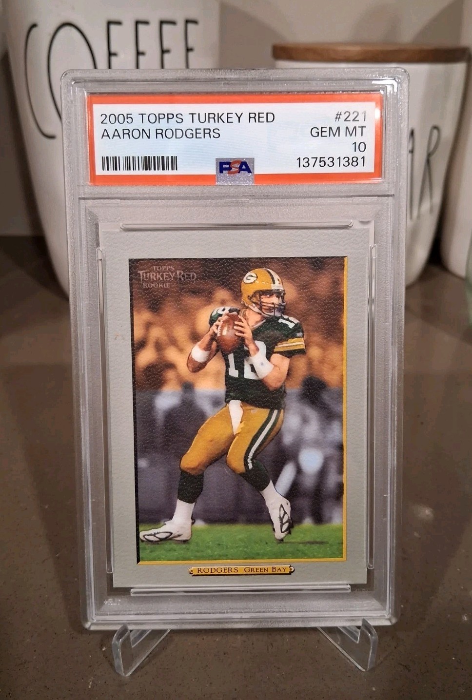 2005 TOPPS TURKEY RED ROOKIE AARON RODGERS #221 RC PSA 10 GEM MINT NEW SLAB