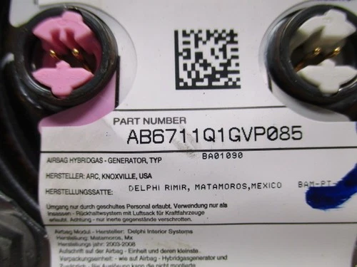 Airbag de roda de motorista Chevrolet Impala SS 2006-2009 fabricante de equipamento original LKQ - Imagem 3 de 4