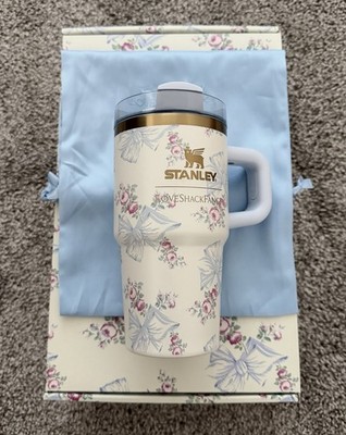 Stanley x Love Shack Fancy Tumbler 20oz Rosa Beaux Blue FlowState Quencher H2.0