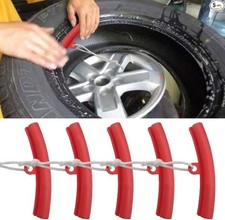 5PCS Car Tire Changing Rim Protector, Tire Changer Guard Edge Saver Color: Red