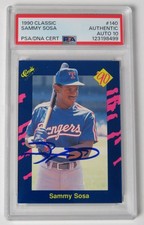 Sammy Sosa CUBS Signed Autograph 1990 Classic Rookie Card 140 PSA 10 Auto