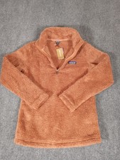 Patagonia Women's Los Gatos 1/4 Zip Fleece Pullover Rust Burnt Orange Medium NEW