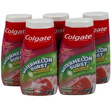 5pk Colgate Anticavity Kids Toothpaste w/ Fluoride for Ages 2 , Watermelon Burst