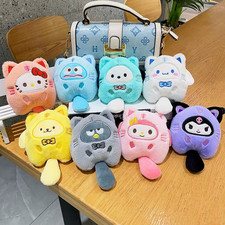 Sanrio Hello Kitty Melody Cinnamoroll Plush Doll Keychain Pochacco Cute Key Ring