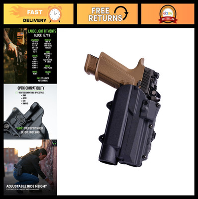 Rapid Force Level 2 OWB Holster - Right Hand, Locking Belt Slide, Fits Sig Sauer