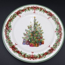 Christopher Radko Holiday Celebrations Tradition Christmas Dinner Plate 10 3/4"