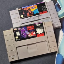 SNES 2 Game Bundle Phantom 2040 & Rival Turf! - Retro Action Games - Tested