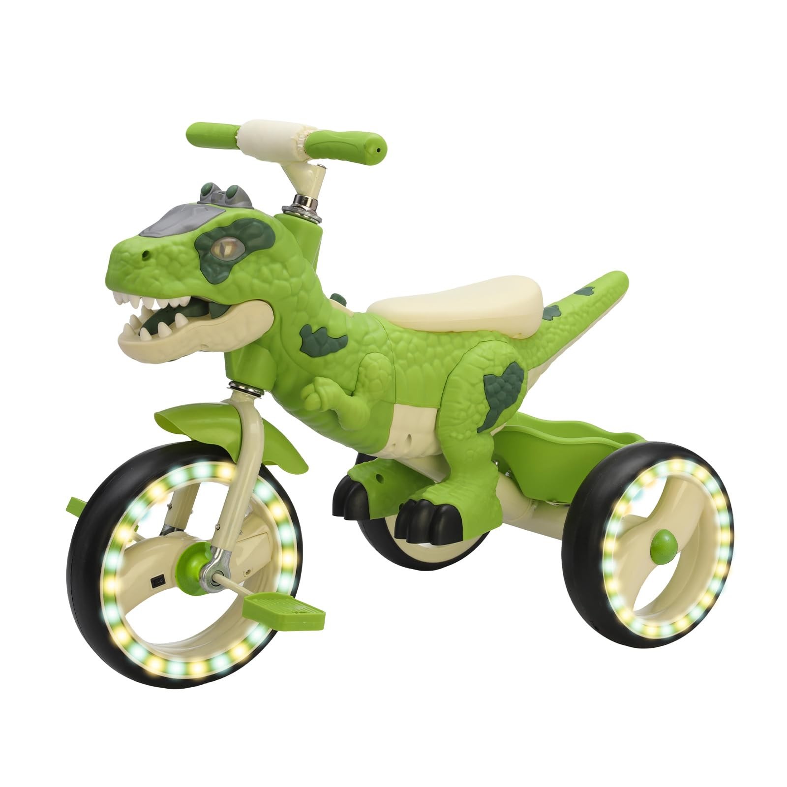 Dinosaur Tricycle for Rider- Toddlers Kid Trike Bike Big Wheel with Music, St...