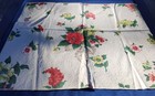 Lot Of 5 Beautiful Vintage Fabric Samples  Silver Quill Minuet Floral 24x27 Inch — photo 9
