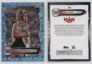 2025 Topps Chrome WWE Aqua Shimmer Refractor /199 Liv Morgan #146