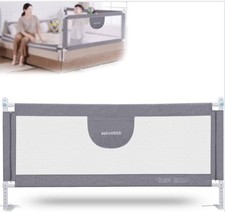 MBQMBSS 77" Extra Long Toddler Baby Bed Rail Guard Adjustable for King/Queen/Twi