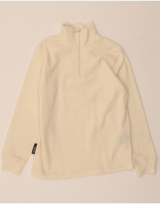 Invicta Damen-Fleecepullover Reißverschluss am Ausschnitt UK 12 Medium cremeweiß Polyester BX18