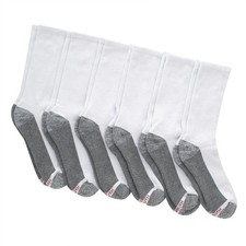 Hanes Men  s Max Cushion Moisture-Wicking Crew Socks, 6-Pack Size 6  12 