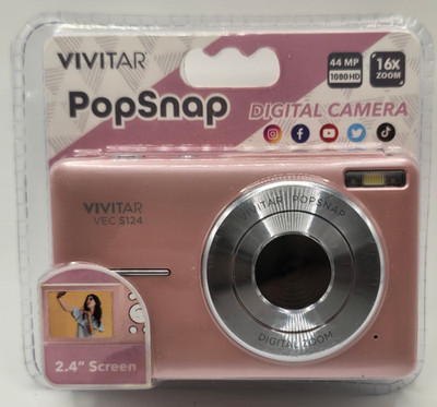 Vivitar Popsnap Digital Camera 1080 HD 44MP  16X Zoom pink new unopened