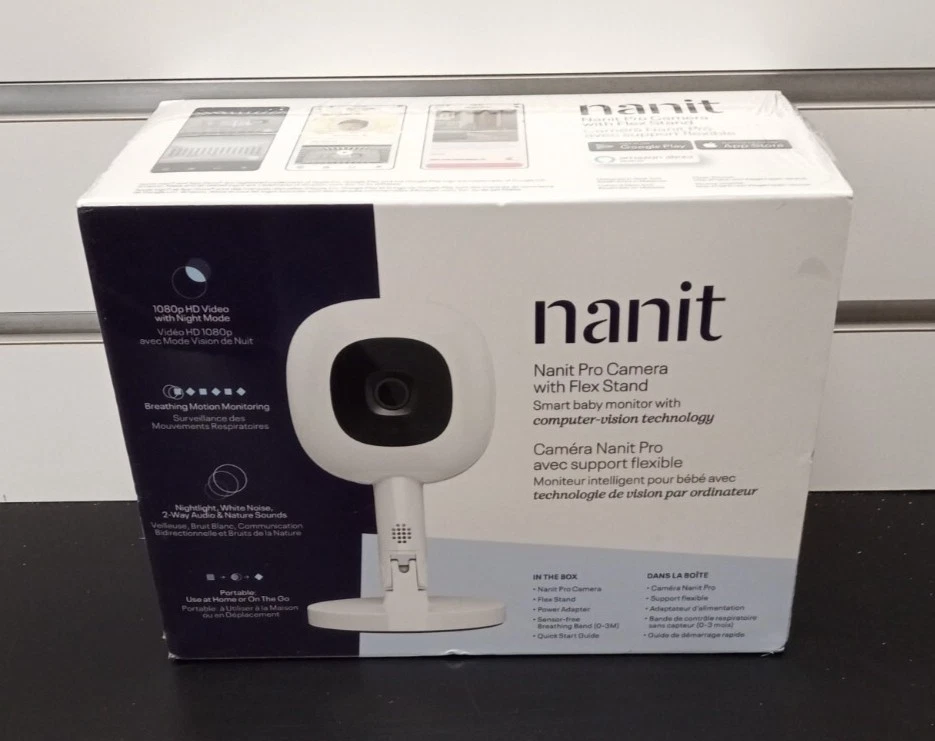 MA2) Nanit Pro Smart Monitors & Flex Stand - 1080p Secure Wi-Fi Video Camera