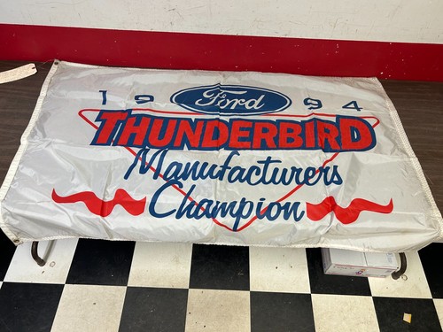 VINTAGE 1994 FORD THUNDERBIRD MANUFACTURERS CHAMPION BANNER SIGN COLLECTOR 725