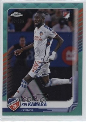 2025 Topps Chrome MLS Aqua Refractor 112/199 Kei Kamara #102 1n9c
