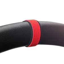 For Alcantara Steering Wheel Center Stripe Marker Stickernon-slip Red Black