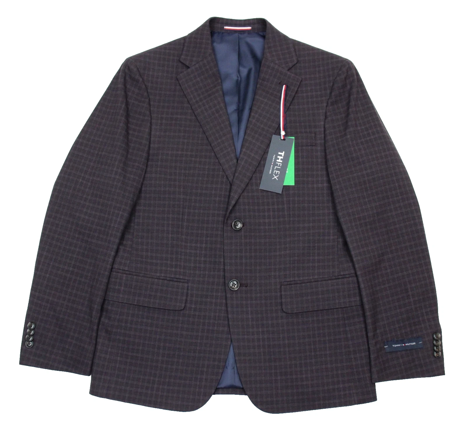 Tommy Hilfiger Sport Coat 38 S Mens Modern Fit Purple Check Flex Blazer Jacket
Opens in a new window