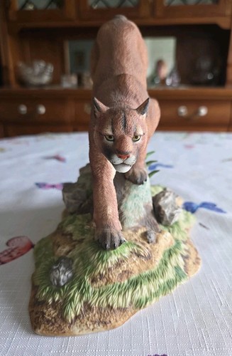 Lenox Wildlife of the Seven Continents South America PUMA Porcelain Figurine