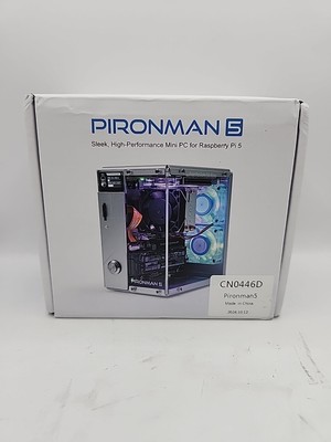 Pironman 5 NVMe M.2 SSD PCIe Mini PC Case for Raspberry Pi 5 Hailo-8L AI 