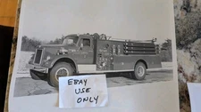 THREE 8x10 Maxim factory fire truck photos Chepachet Rhode Island 1960s
