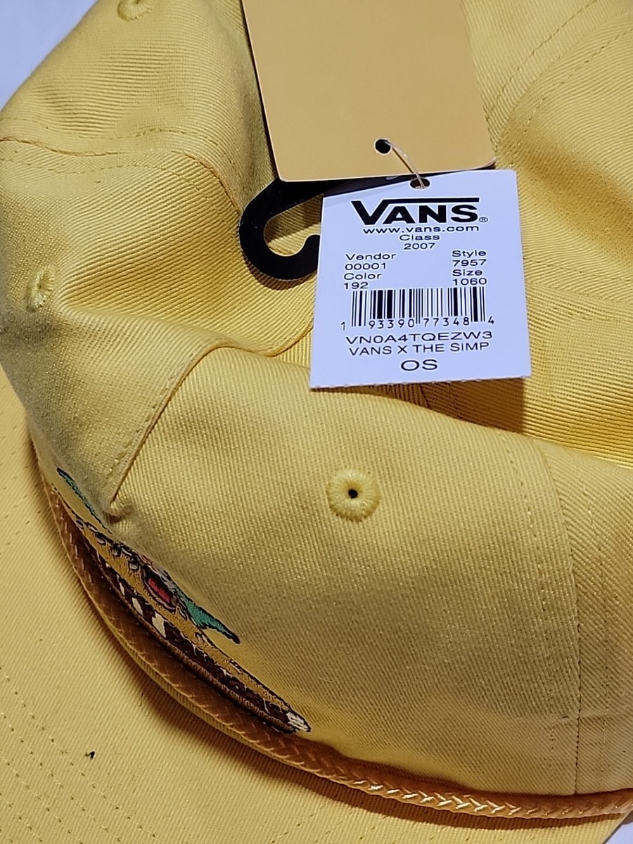 Baseball Hat Cap Hat Vans Hat Yellow VANS X The Simpsons Krusty