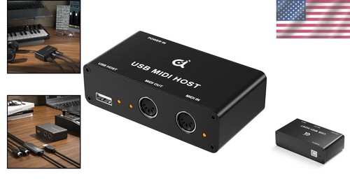 Compact USB MIDI Host with 1-In/1-Out - Perfect for Musicians and Producers - Picture 2 of 12