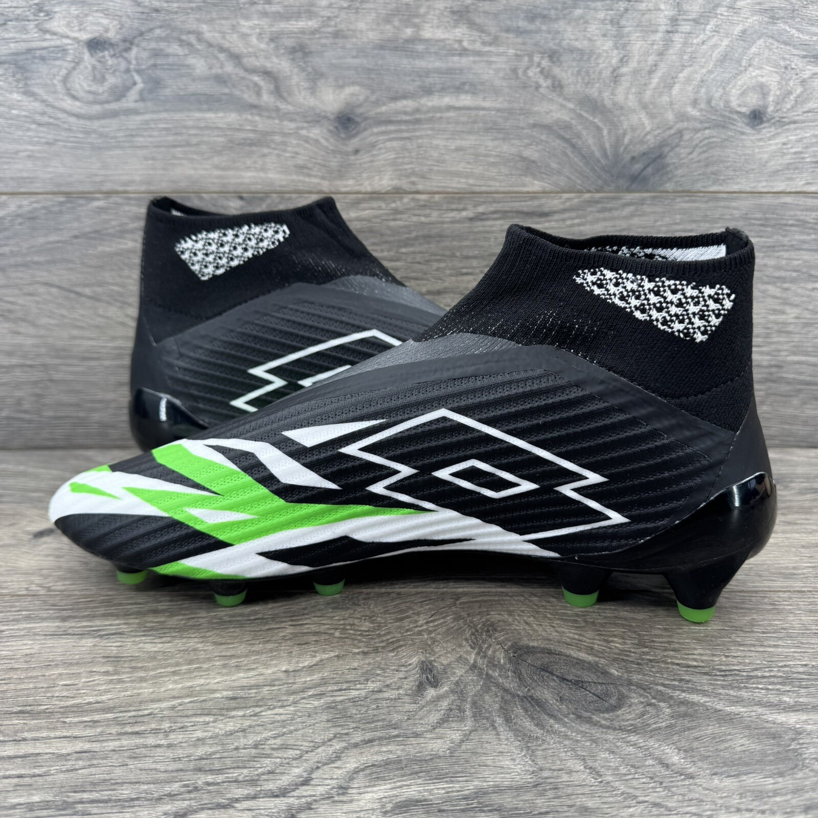 Lotto Solista 100 VI Gravity FG tacchetti calcio taglia uomo 10 nero verde senza lacci