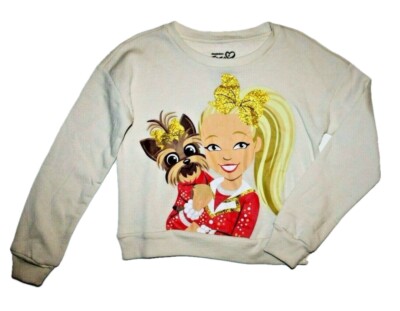 Nickelodeon Jojo Siwa Ivory Sweater Sweatshirt Size 8-10 Puppy