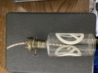 Vintage Glass Oil Lamp, Peace Logo — photo 5