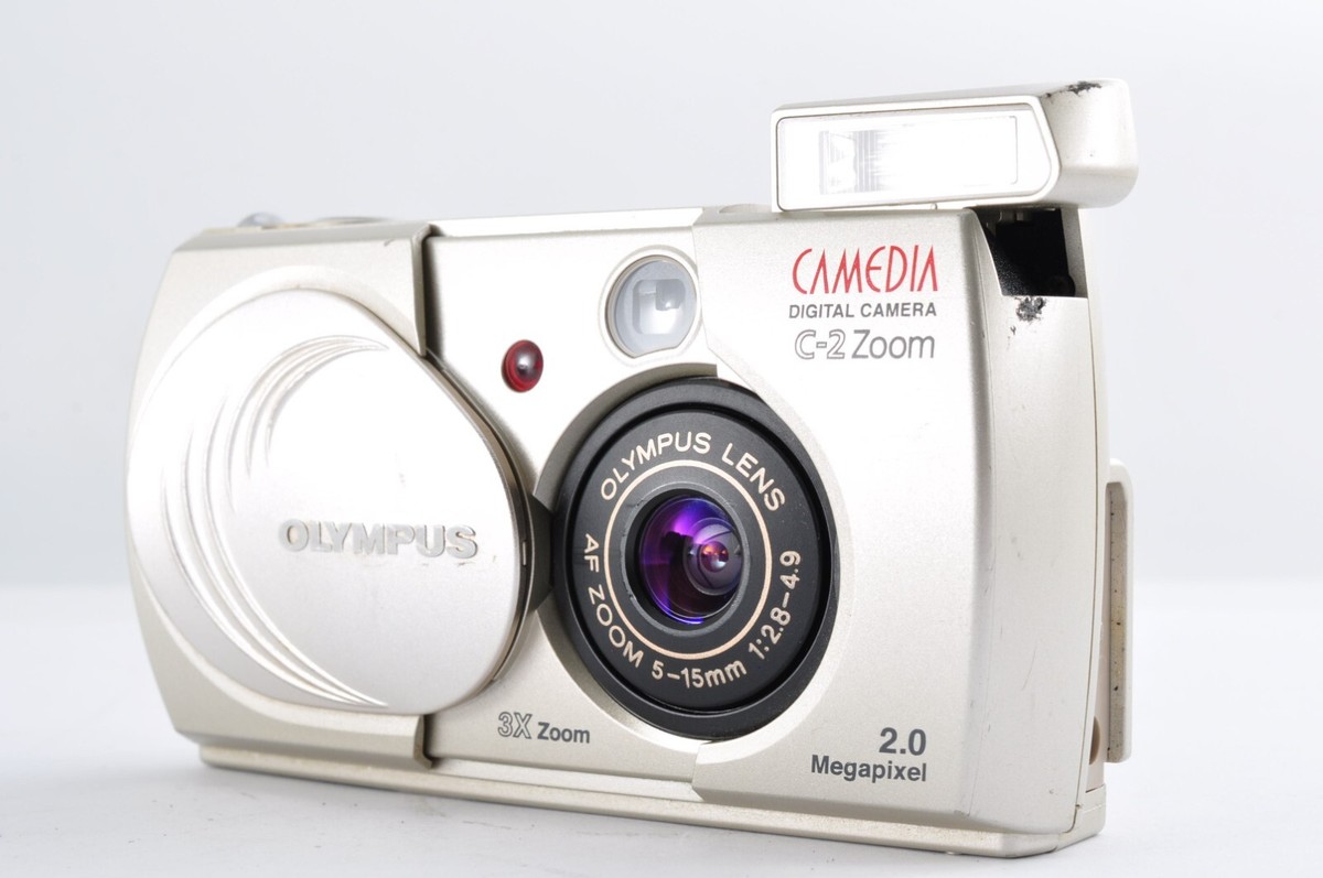 OLYMPUS CAMEDIA C-2 ZOOM (良品） Olympus Camedia C-2 Zoom Silver 2.0MP Japanese Only [Exc+5