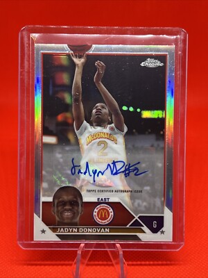  Jadyn Donovan 2023 Topps Chrome McDonald's All American Autographs #CAJD 
