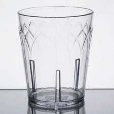 Dinex DXFT607 Fenwick 6 oz. Clear SAN Plastic Tumbler - Case of 72