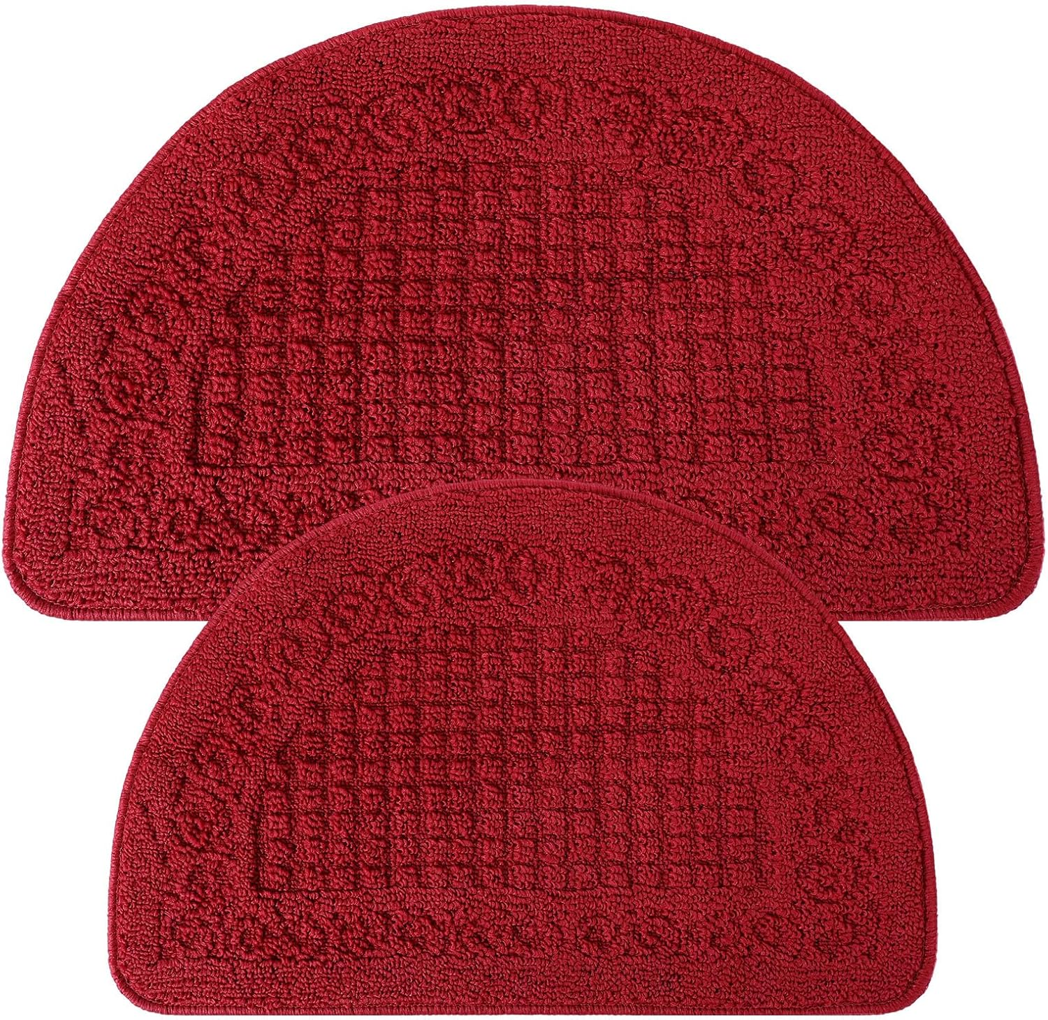 2 Pcs Red Kitchen Rugs 15 X 22