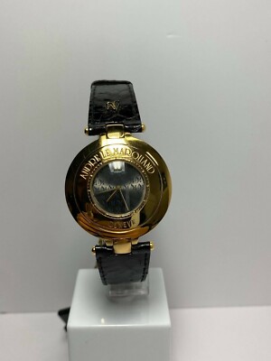 Andre Le Marquande Damenuhr mit Swiss Made Uhrwerk vergoldet 18 KT