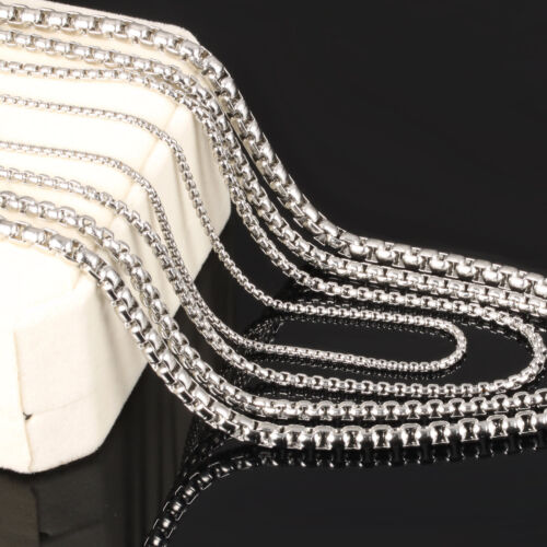 Halskette Erbskette Edelstahl 1,5-5 mm, 45-80 cm Farbe: Silber, Gold - Unisex - Bild 1 von 13