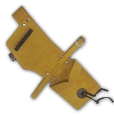 RECURVE BOW/ LONGBOW SUEDE LEATHER SIDE/HIP/WAIST ARROW QUIVER BAG