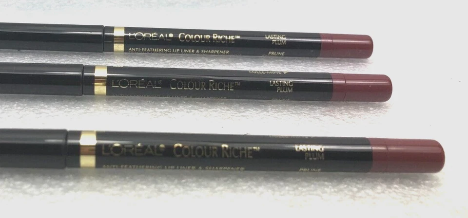 New (3) L'OREAL Colour Riche Anti Feathering Lip Liner - LASTING PLUM - Image 4 of 4