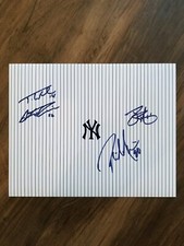 2019 New York Yankees Team Autographed Authentic Signed 8X10 Photo PROOF COA 