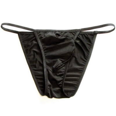 Mens Silky Soft Tanga String Bikini Bulge Contoured Pouch Briefs Panties Colors