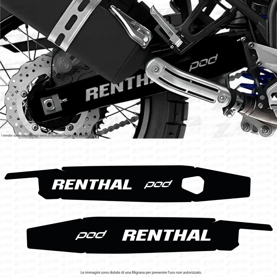 ZETA GRAPHICS Kit adesivi forcellone per YAMAHA TENERE 700 WORLD RAID