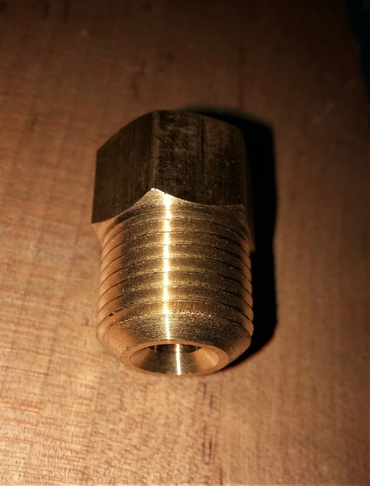 Carburador y adaptador de combustible 5/8-18 macho x 1/2-20 hembra (3/8x5/16) llamarada invertida Foto 2 de 4