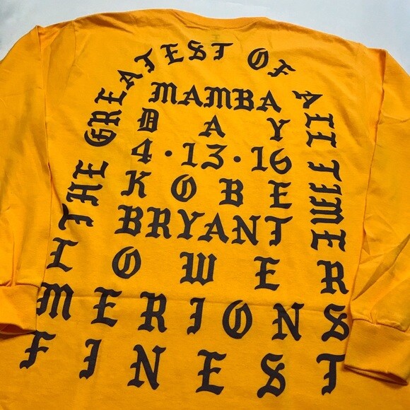 I Feel Like Kobe Long Sleeve Shirt Kanye West Kobe Size L Yeezy