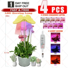 4lots LED Plant Grow Light Growing Lamp for Indoor Plants Full Spectrum w/ Timer