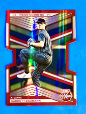 2023 Elite Extra Edition Prime Numbers Red Die-Cut Garrett Baumann#30 184/200