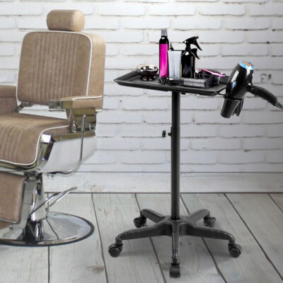 Adjustable SPA Hairdressing Tray Station Salon Barber Service Cart
