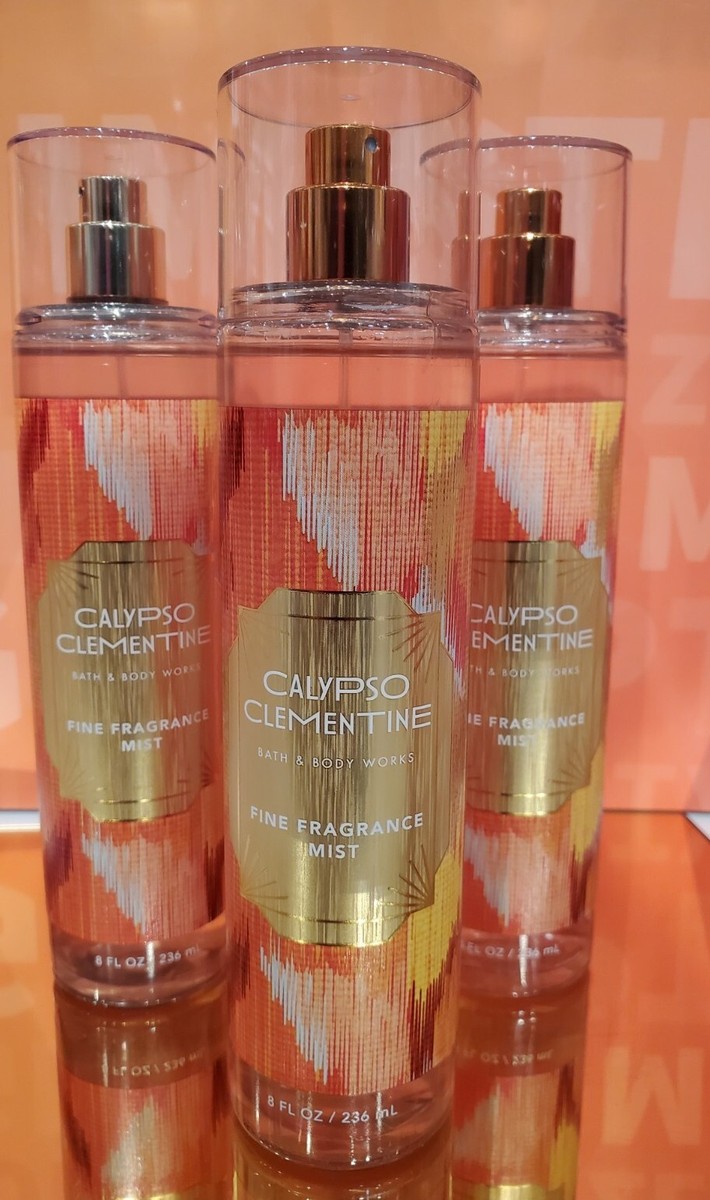 PCS SET BATH BODY WORKS *CALYPSO CLEMENTINE* FINE FRAGRANCE