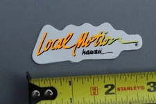 LOCAL MOTION Hawaii Surfboards Neon Orange OG 80's LM1A Vintage Surfing STICKER