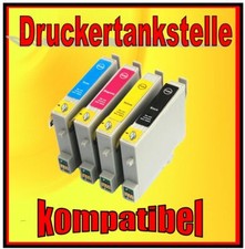 4x Cartuccia per EPSON STYLUS C64 C66 C86 CX3600 CX3650 sostituisce T0441-T0444 T0445